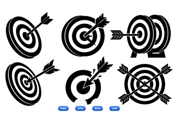 Arrow Target Clipart Icons