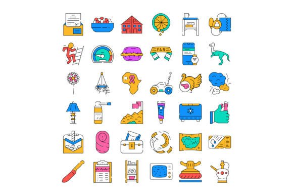 Assortment of Linear Graphic Design Icon: A Practical Guide for Visual Communication
