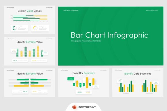 Bar Chart Infography PowerPoint