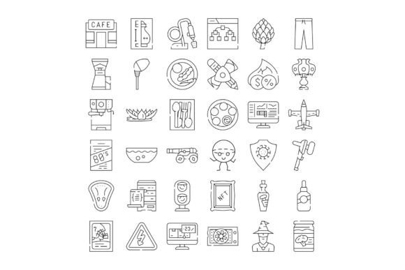 Collection of Miscellaneous Line Art Ico: A Practical Guide for Designers and Developers