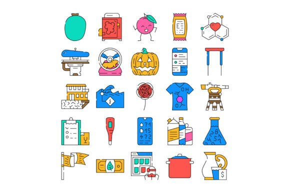 Collection of Various Colorful Miscellan