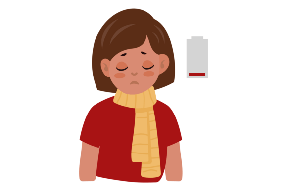 Girl with Sore Throat and Fatigue. Flu O: What It Is and When It Fits Your Needs