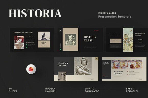History Class PowerPoint Template