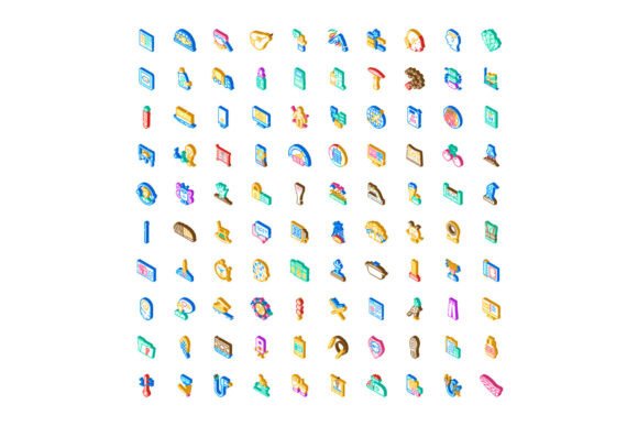Isometric Icon Sets for Business, Finance, Technology, Travel & Communication: A Modern Design Essential