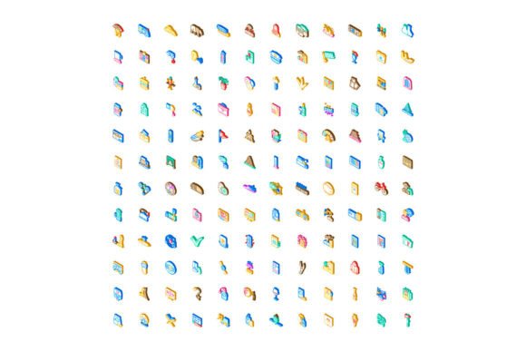 Isometric Travel and Tourism Objects Col