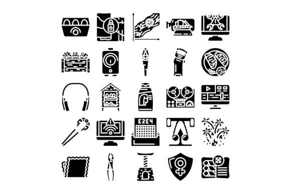Universal Glyph Collection Illustrating