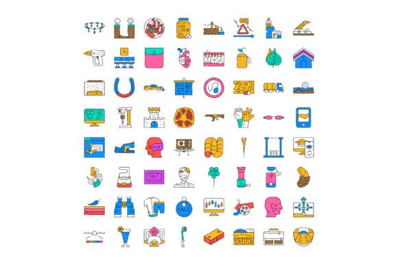 Vector Line Icons Representing Diverse O: A Flexible Toolkit for Modern Visual Communication